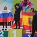 El podio final en el China World Skills