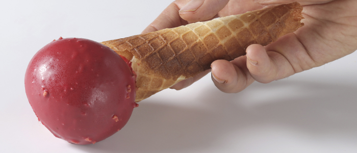 Falso helado caído de brioche por Alberto Barrero
