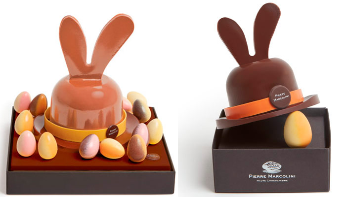 big and mini eared hat. Pierre Marcolini