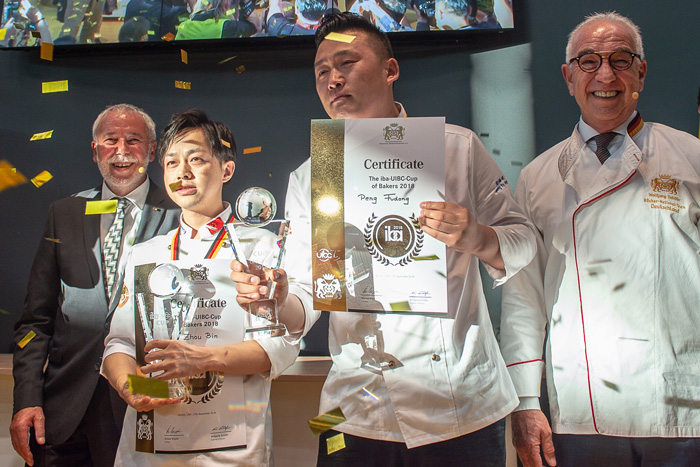  Zhou Bin and Peng Fudong, ganadores de la IBA UIBC Cup Bakers