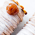detalle de marron poché de Grolet