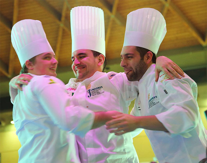 El equipo italiano, ganador del World Junior Pastry Championship