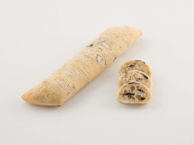Panecillo stick de aceitunas negras empresa Bridor