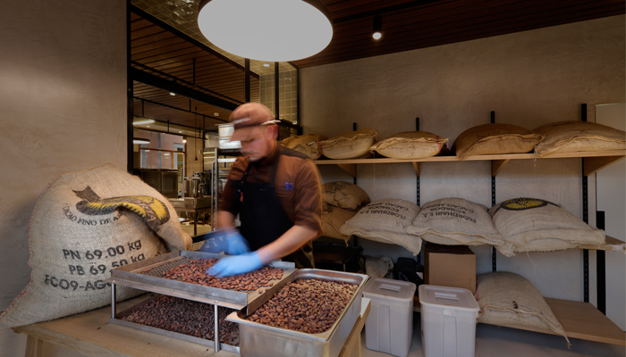 Despensa del obrador de Casa Cacao