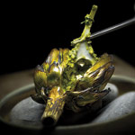 alcachofa con pistacho