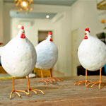 Pollos decorativos de La Brochette